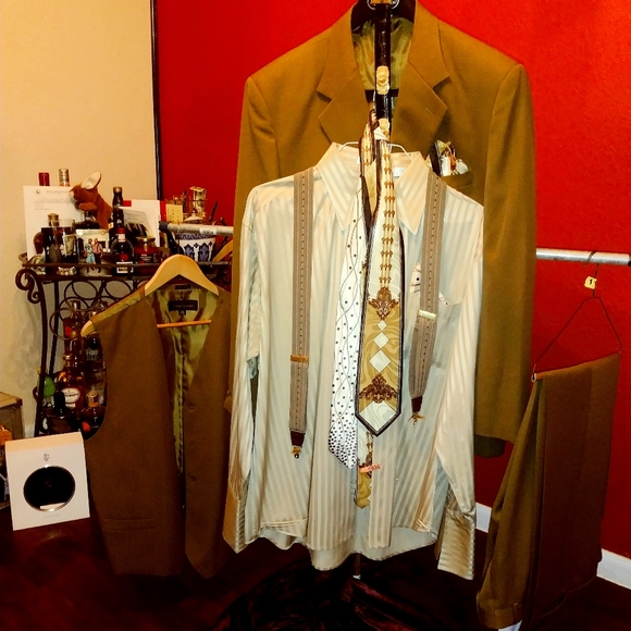Brown Three Piece Suit